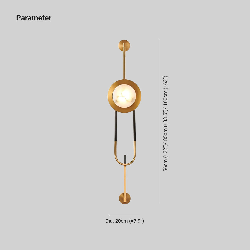 Miles Wandleuchte Gold Modern Beleuchtung
