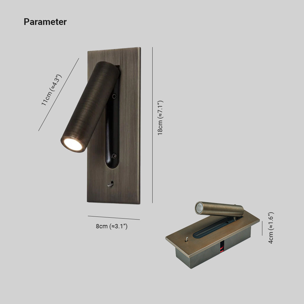 Vesperse Aplique de Pared Minimalista Industrial