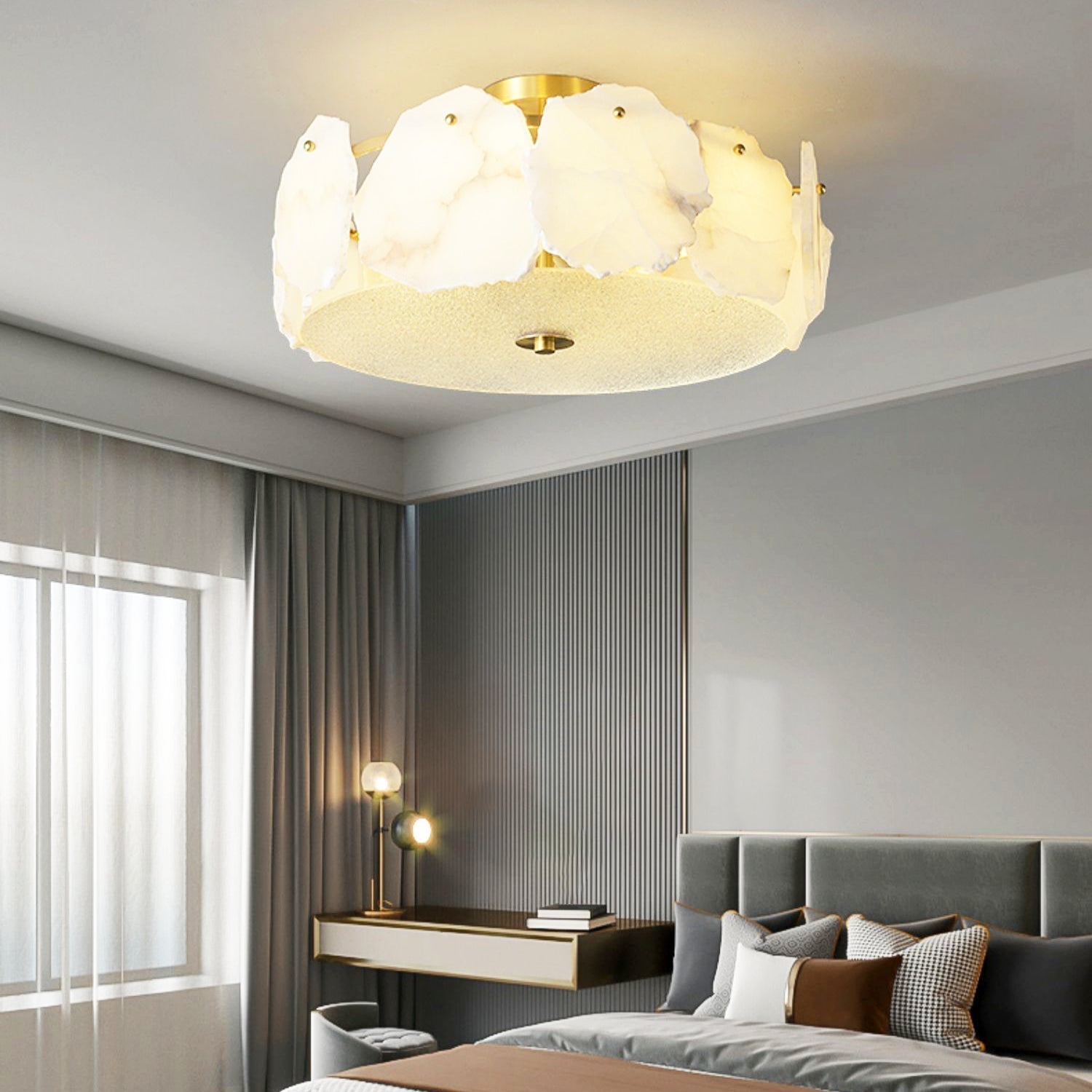 Amara Alabaster Flush Mount Ceiling Light - Letslighting
