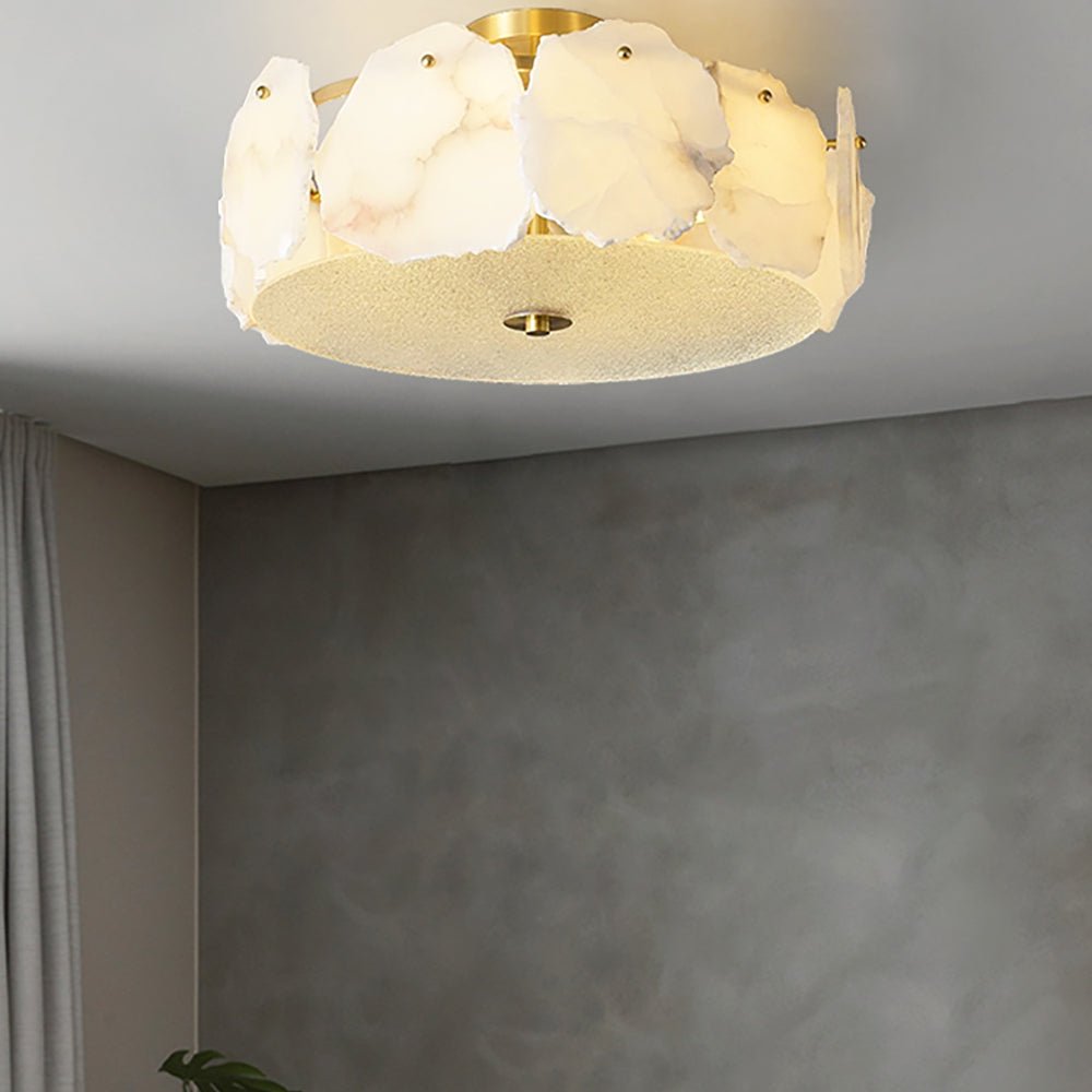 Amara Alabaster Flush Mount Ceiling Light - Letslighting