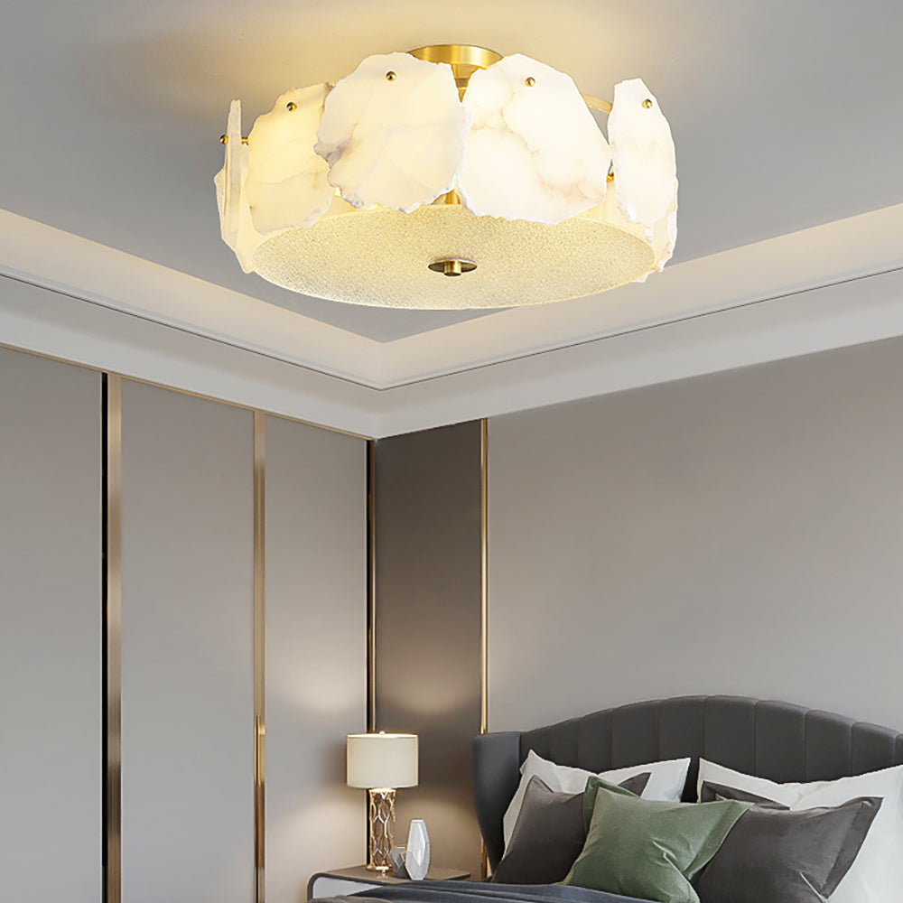 Amara Alabaster Flush Mount Ceiling Light - Letslighting