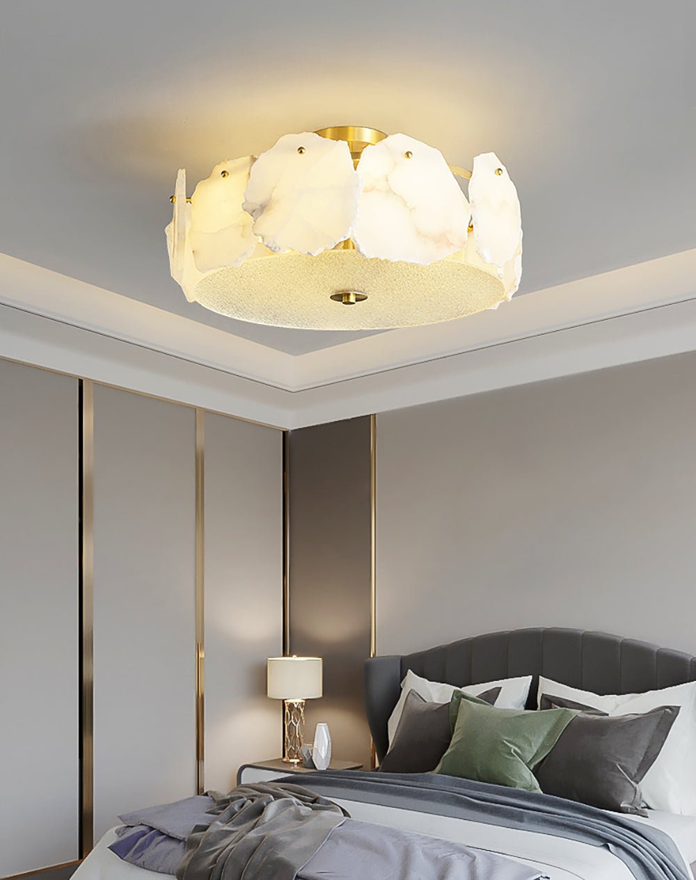 Amara Alabaster Flush Mount Ceiling Light - Letslighting