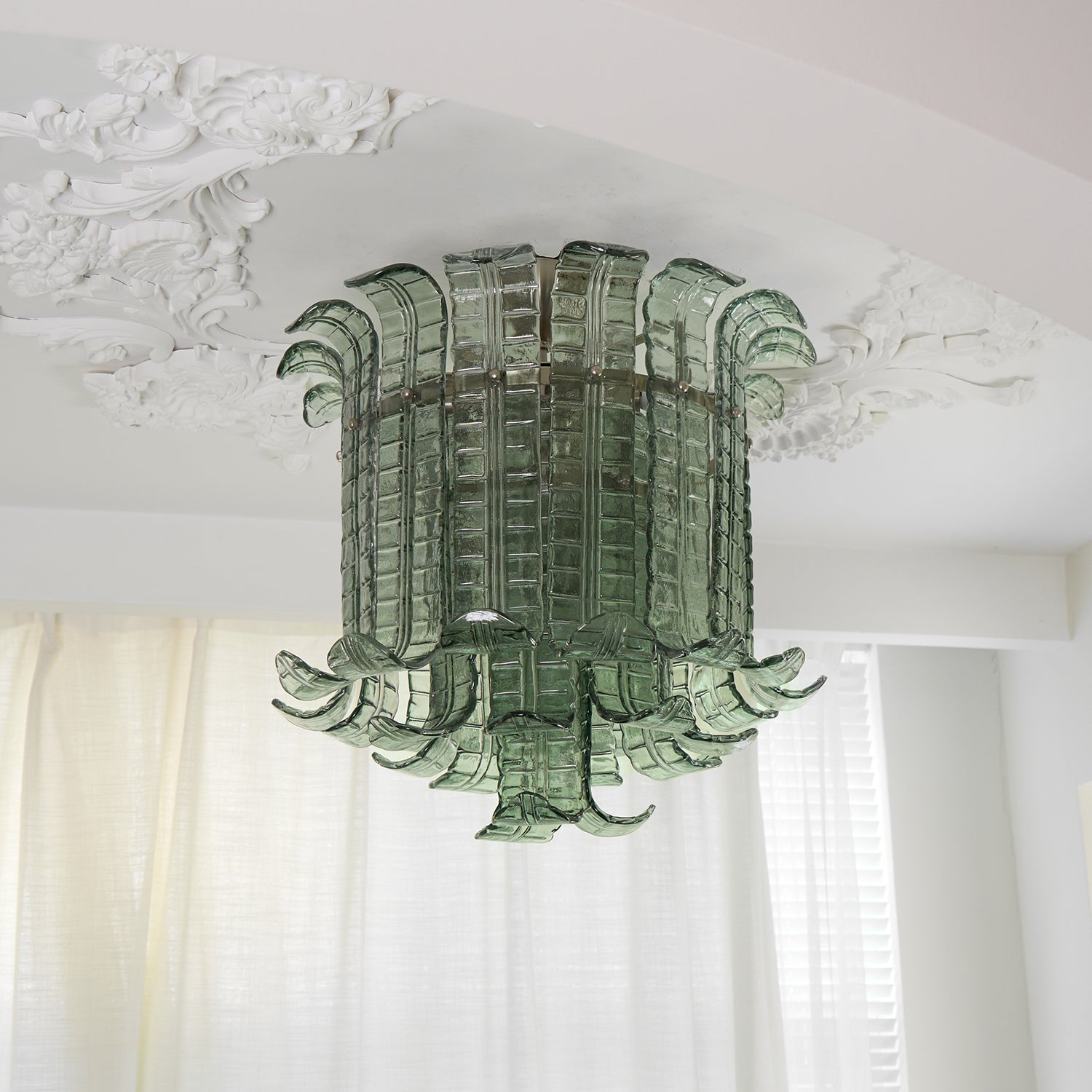 Aurora Ceiling Lamp Murano Glass Petal Vintage - Letslighting
