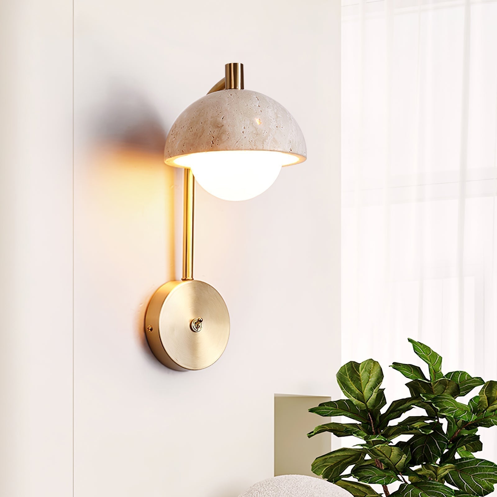 Ormaren Travertine Wall Light - Letslighting