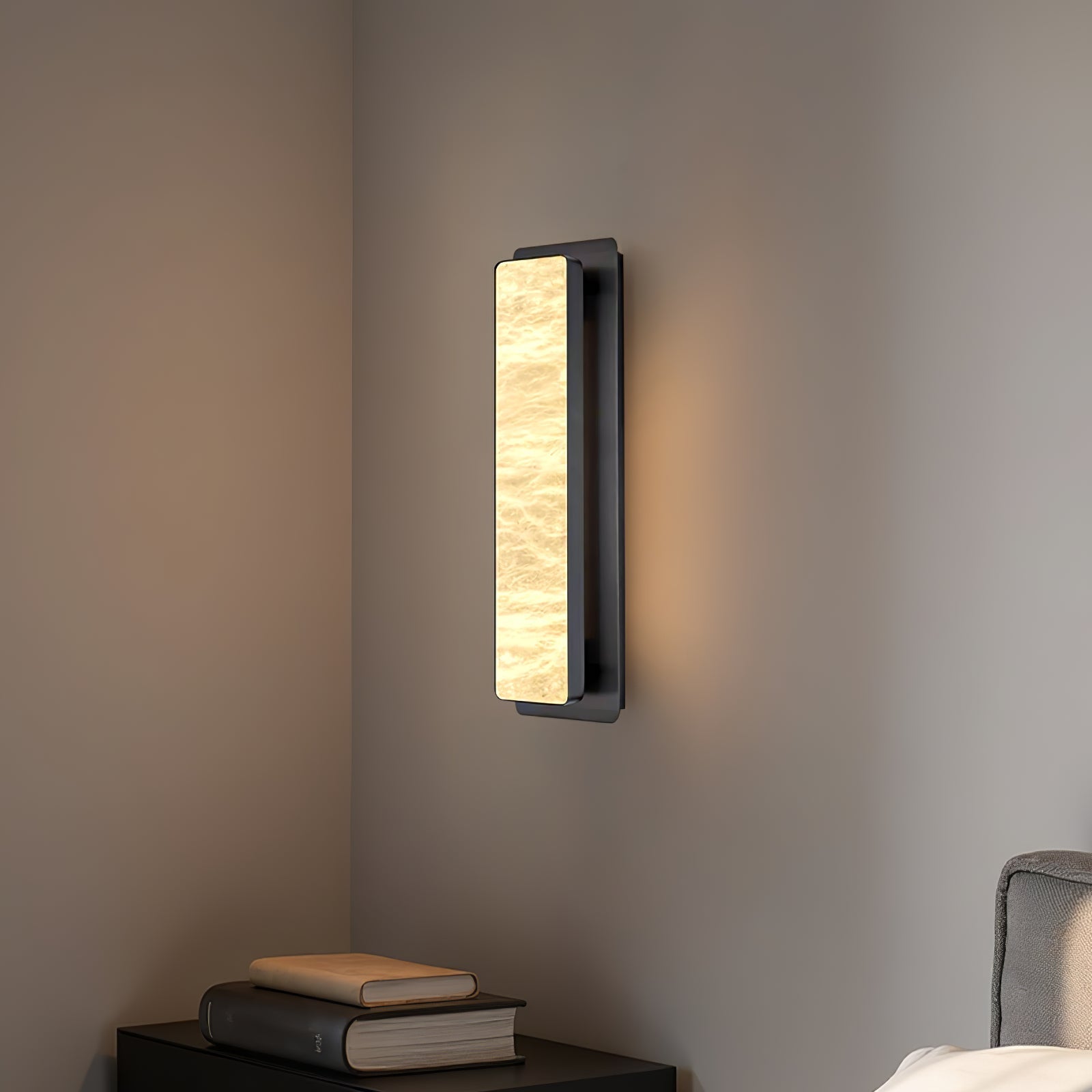 Ollore Linear Alabaster Wall Light - Letslighting