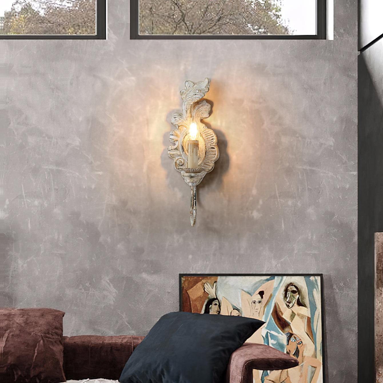 Silva Lámpara de Pared Interior de Madera