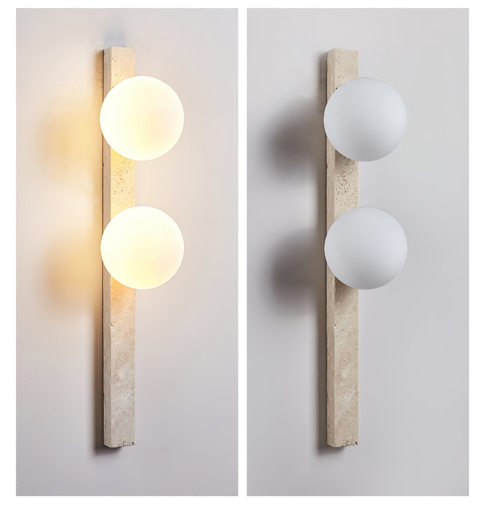 Zoshaira Travertine Wall Light - Letslighting