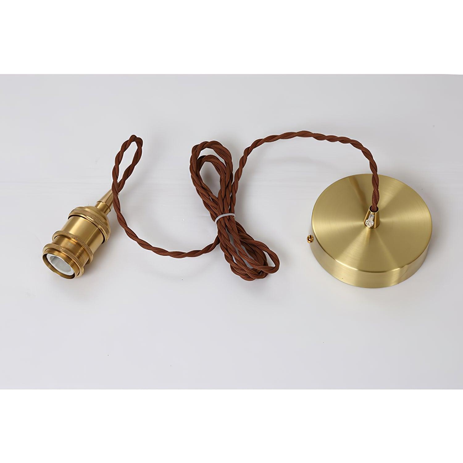 Vintage Brown Glass Pendant Light - Letslighting