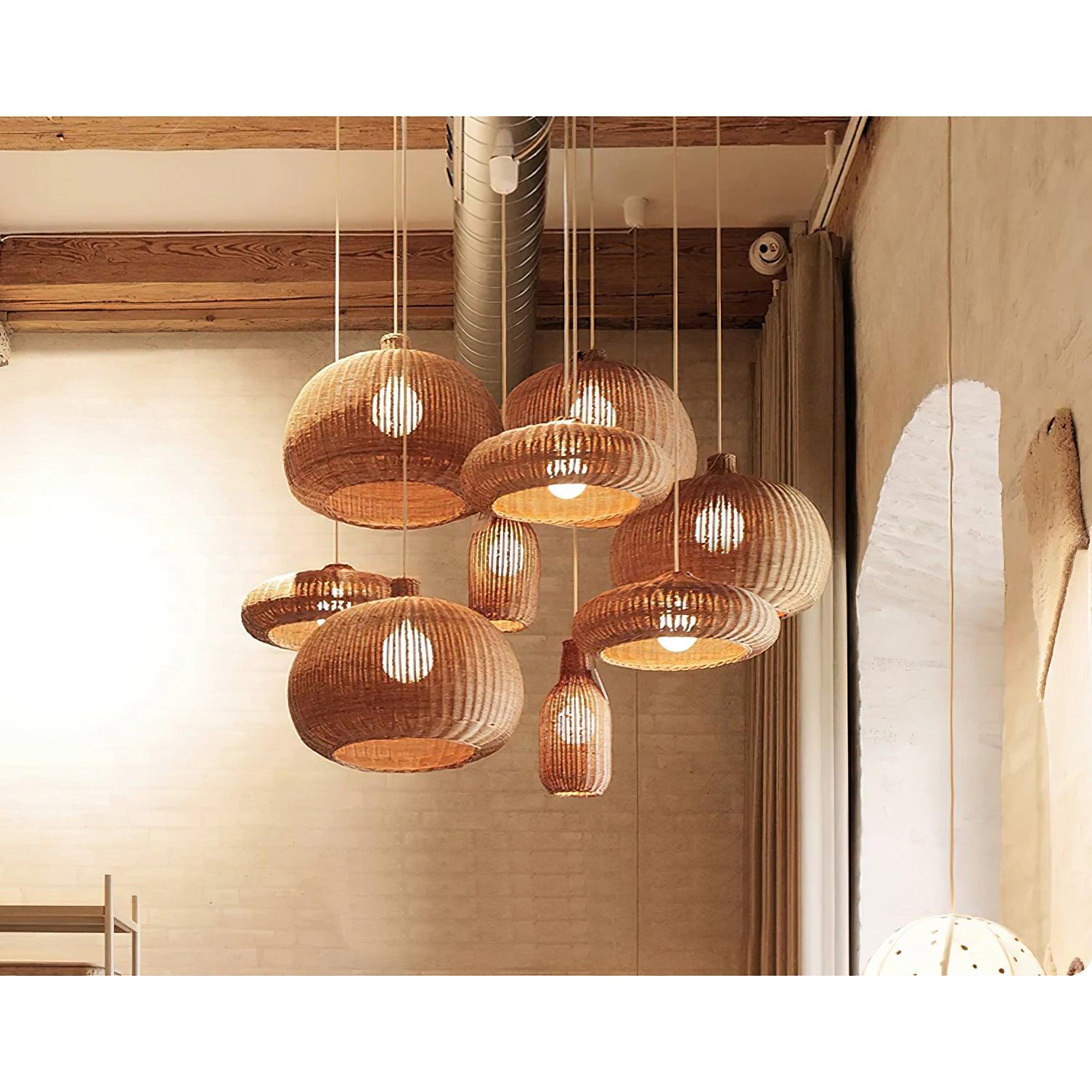 Vintage Rattan Pendant Lamp - Letslighting