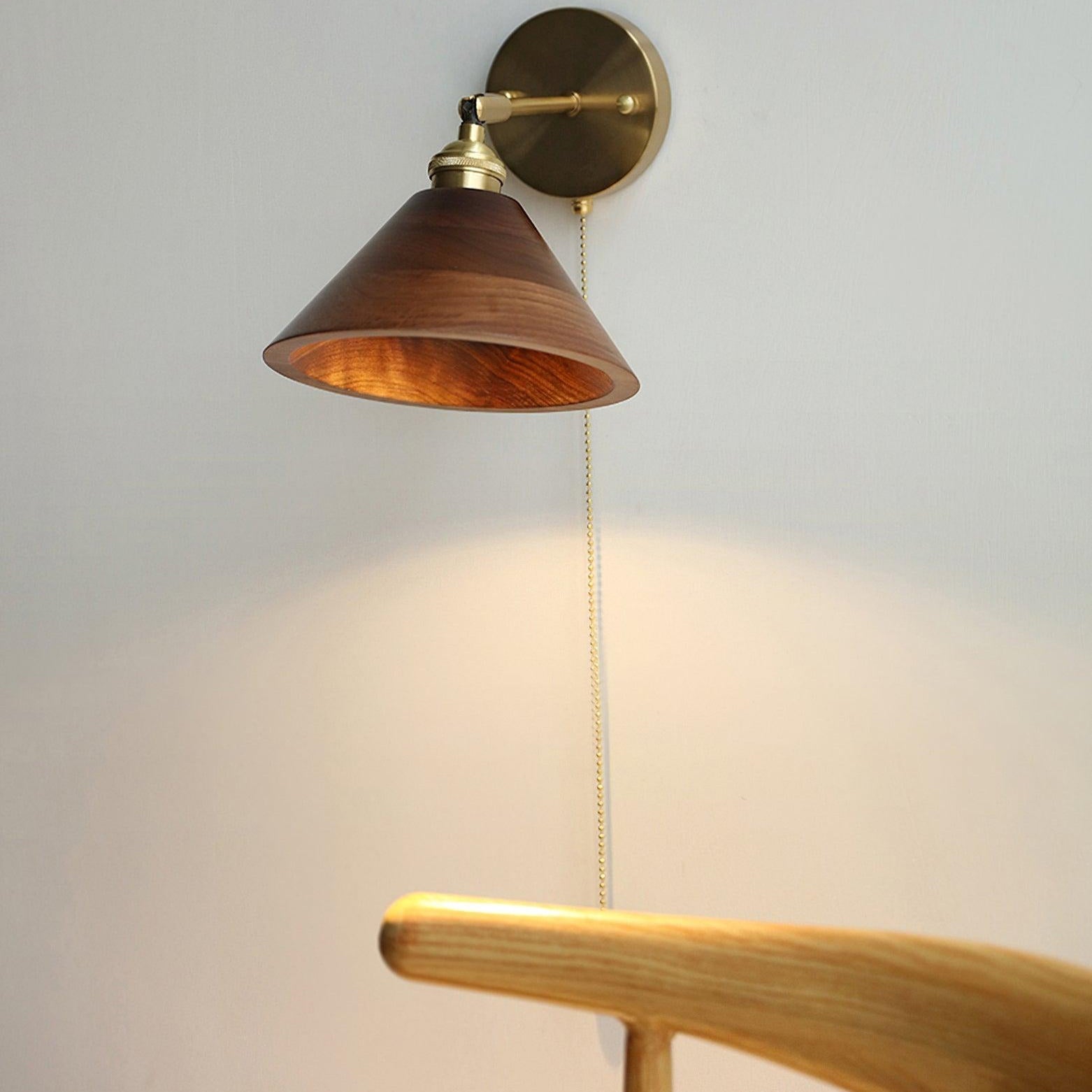 Muto Lámpara de Pared Vintage con Interruptor de Cadena