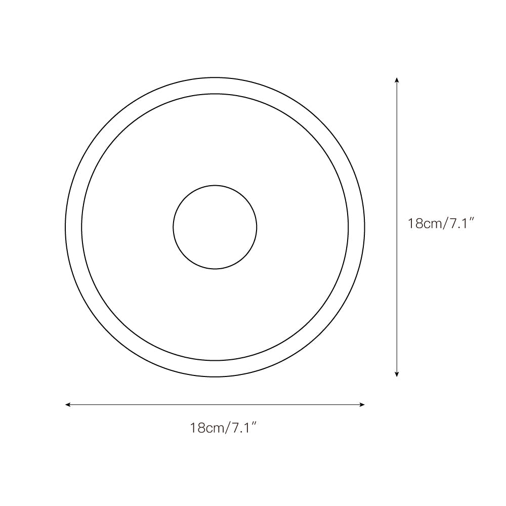 Ollaeos Modern Minimalist Disc Marble Metal Wall Lamp - Lamp Copper