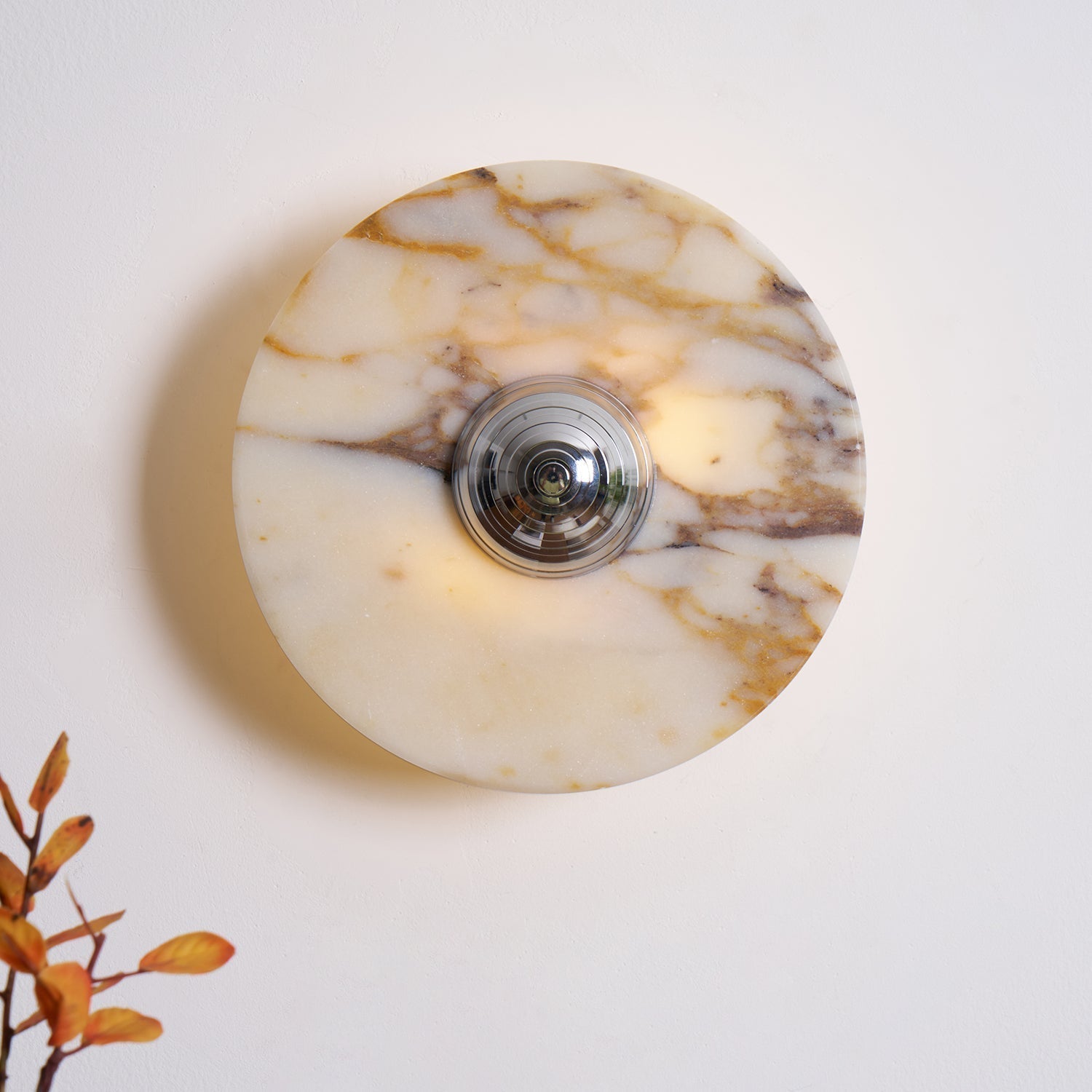 Wall Lamp Marble Disc LED Modern Light Fixture Multiple Colors - Letslighting