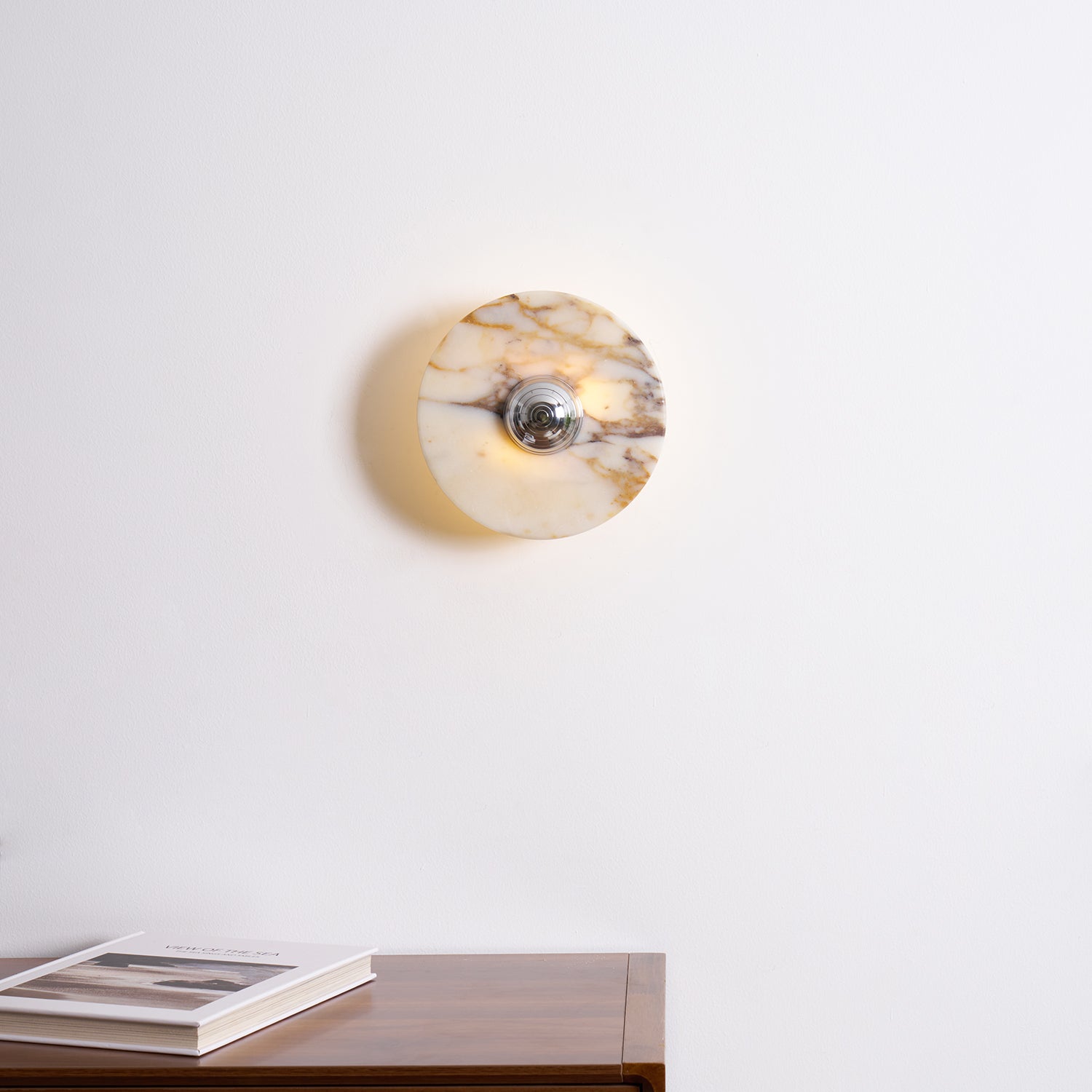 Wall Lamp Marble Disc LED Modern Light Fixture Multiple Colors - Letslighting