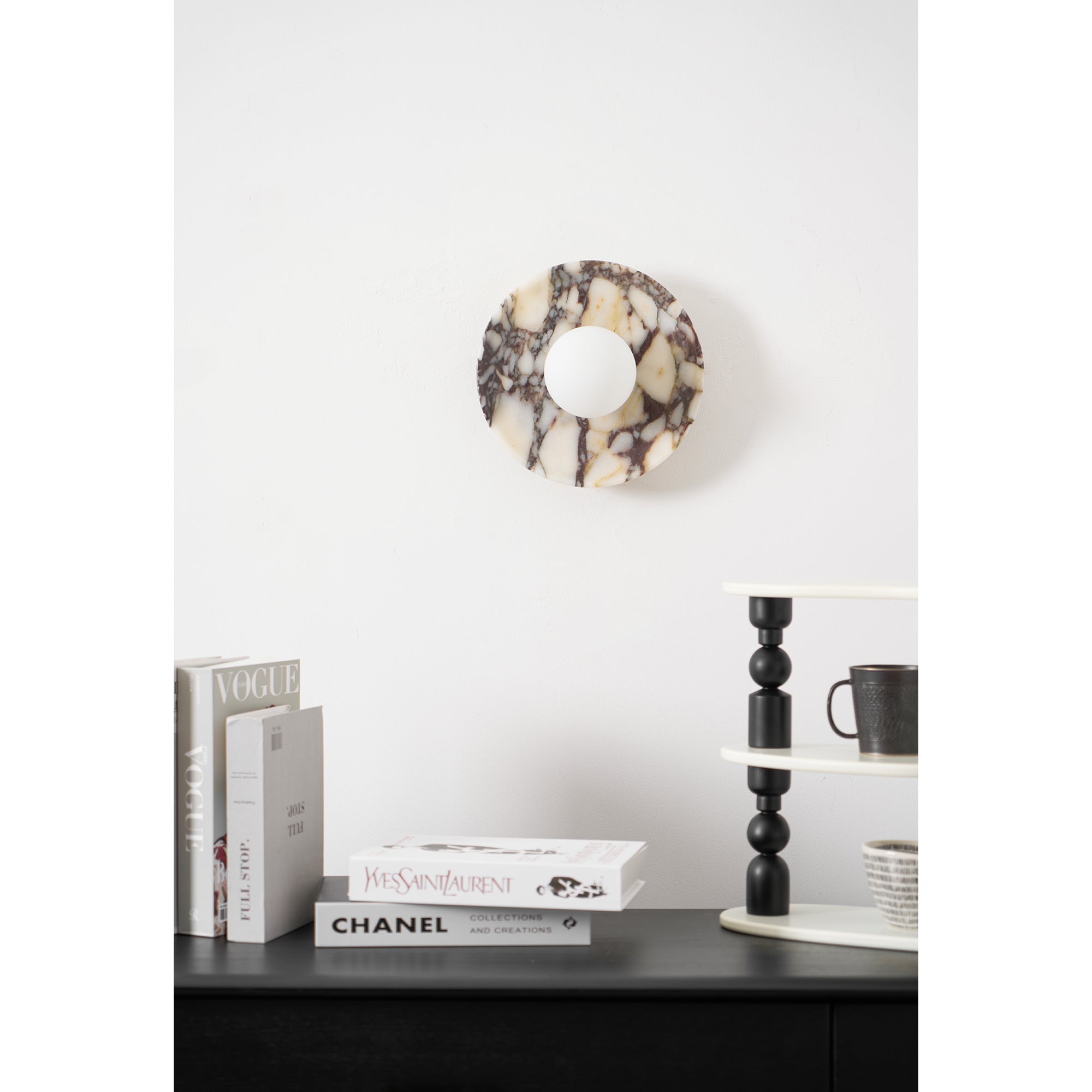 Cacariel Modern Minimalist Marble Glass Wall Lamp - Lamp Copper