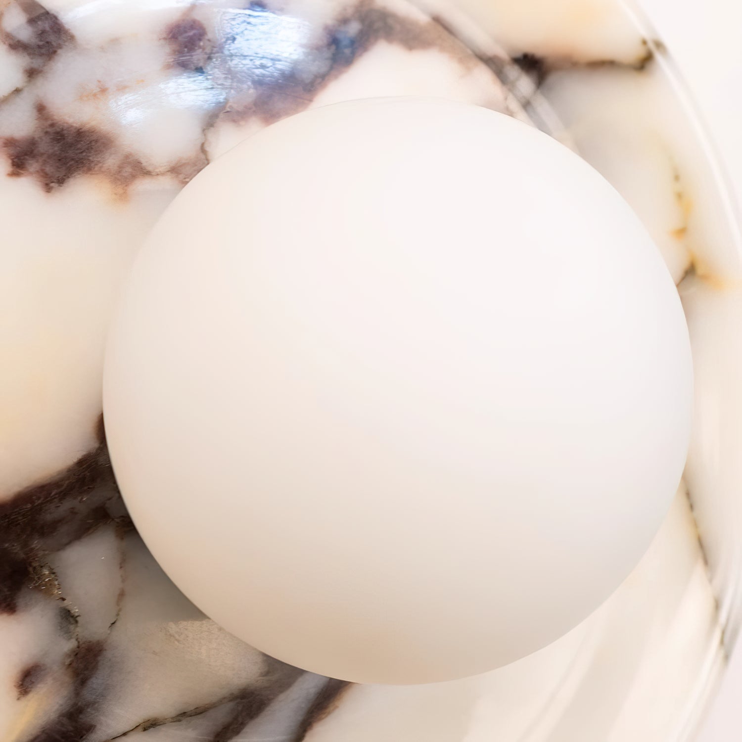 Cacariel Modern Minimalist Marble Glass Wall Lamp - Lamp Copper