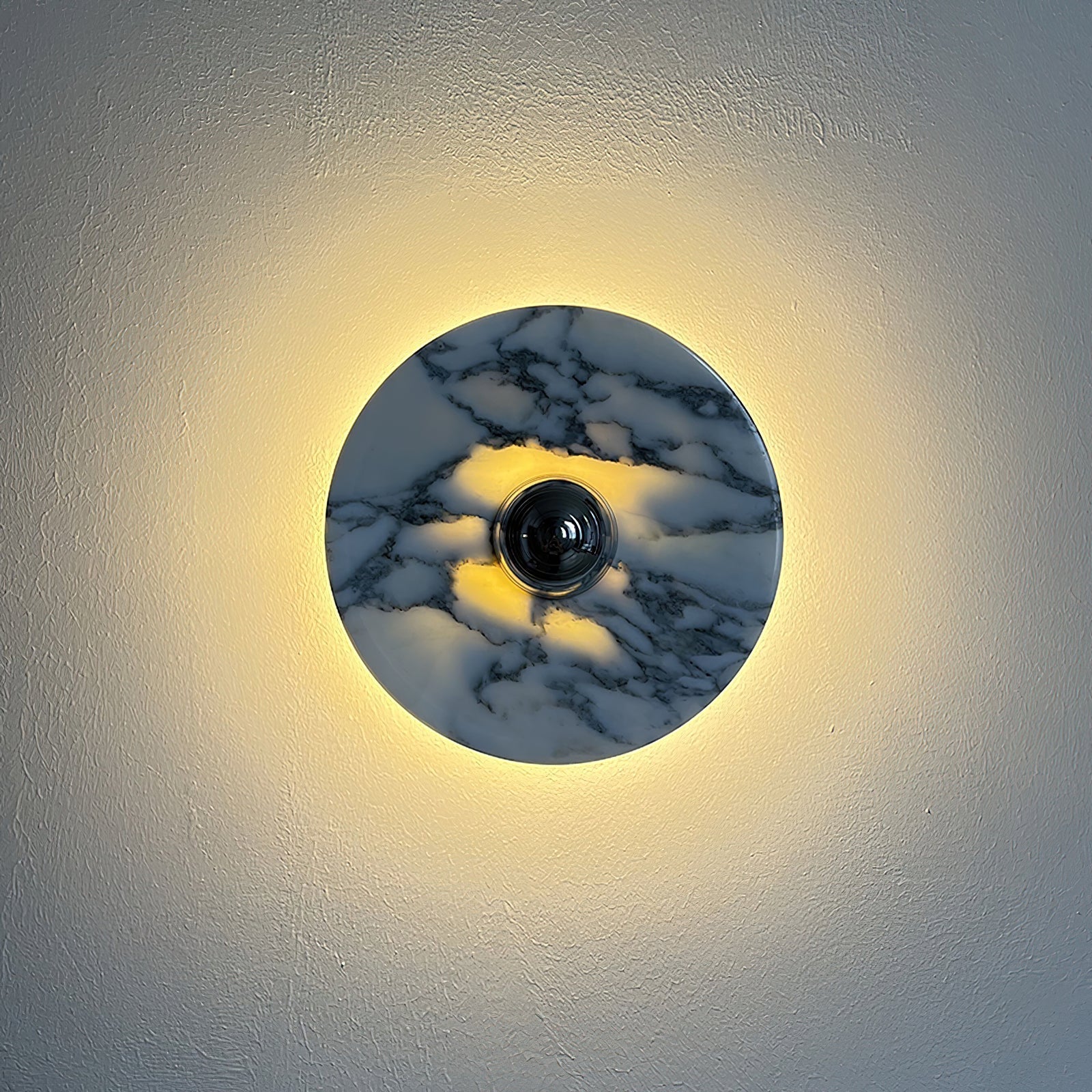 Wall Lamp Marble Disc LED Modern Light Fixture Multiple Colors - Letslighting