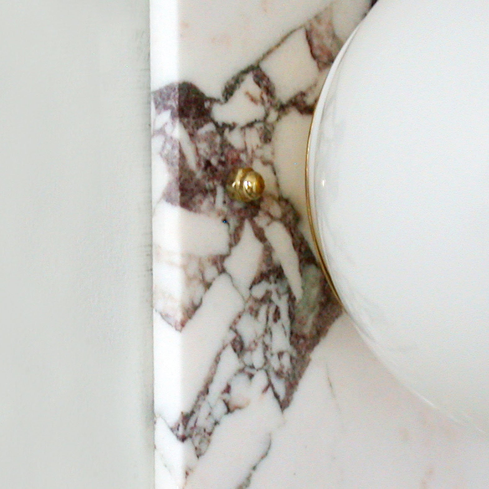 Evenara Modern Minimalist Oval Marble Glass Wall Lamp - Lamp Copper