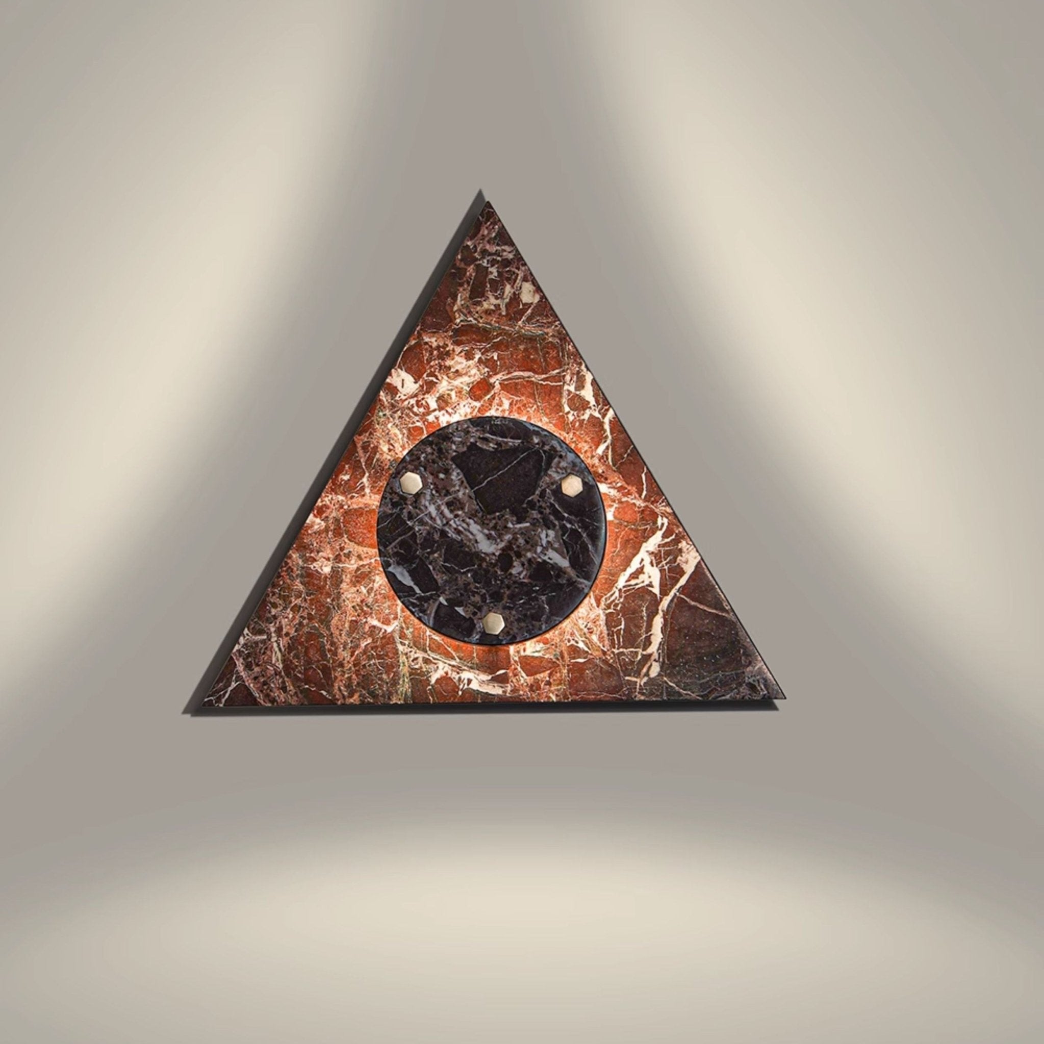 Pyramid Rustic Marble Wall Light - Letslighting