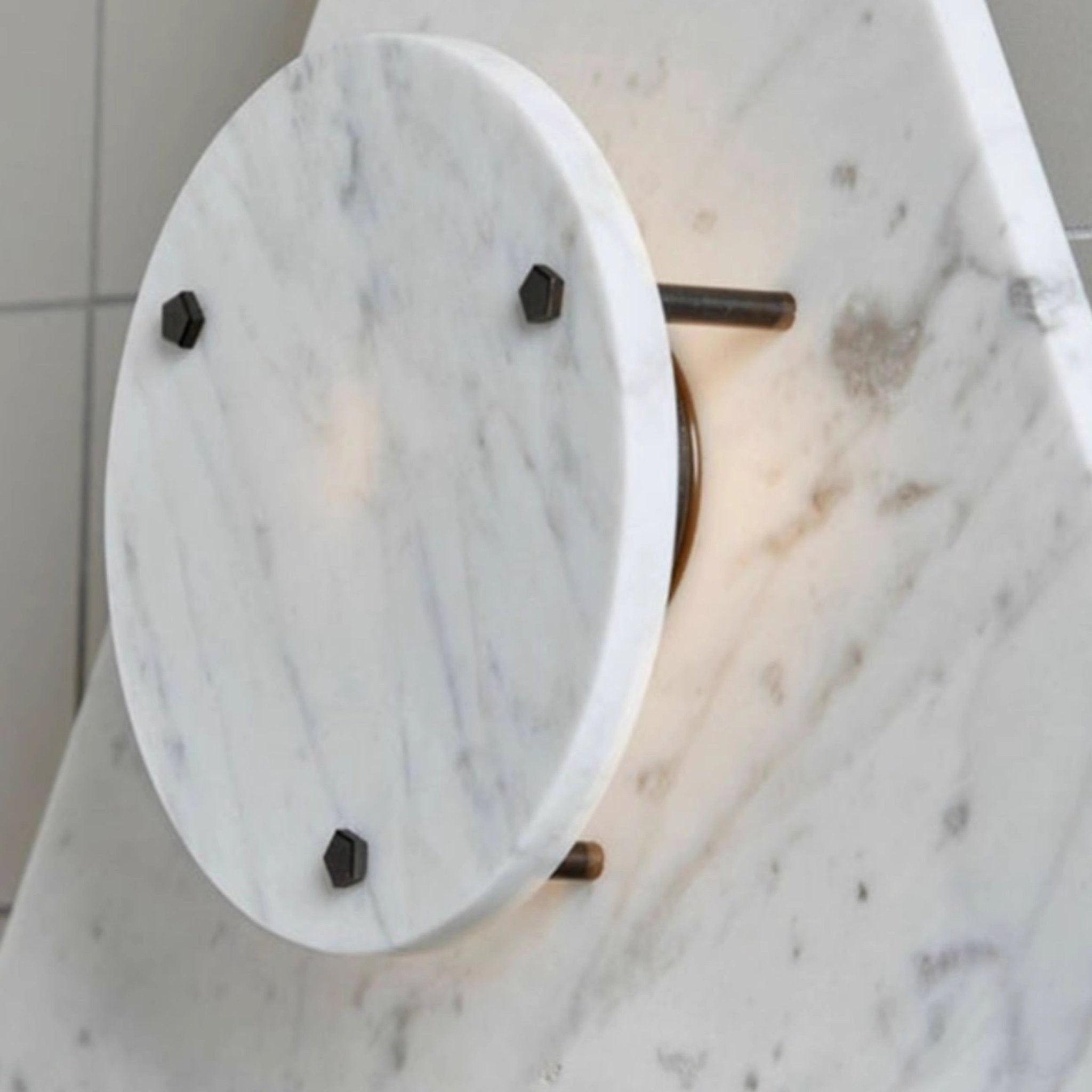 Pyramid Rustic Marble Wall Light - Letslighting