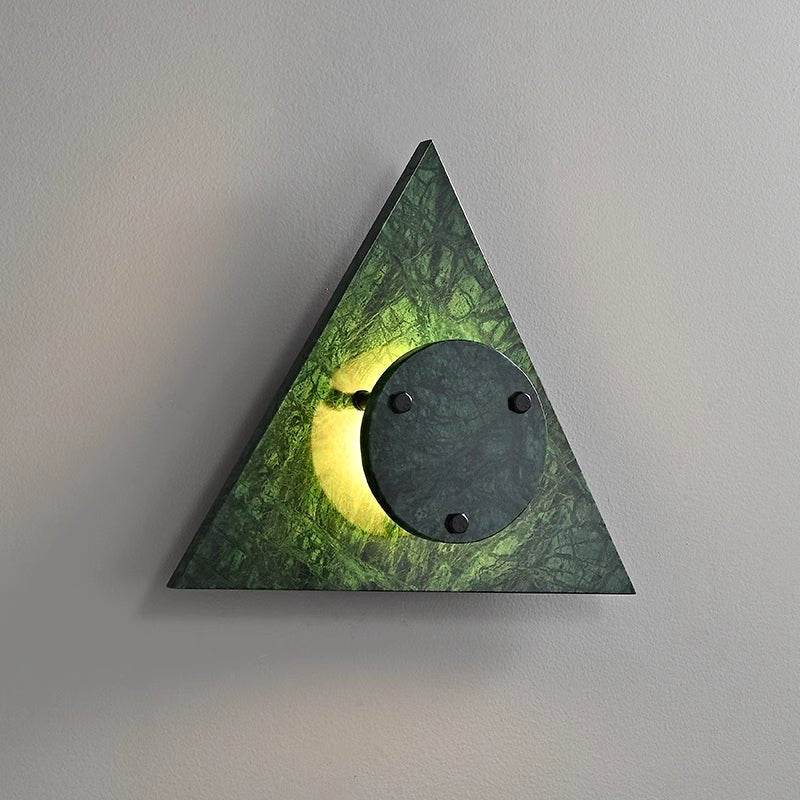 Pyramid Rustic Marble Wall Light - Letslighting