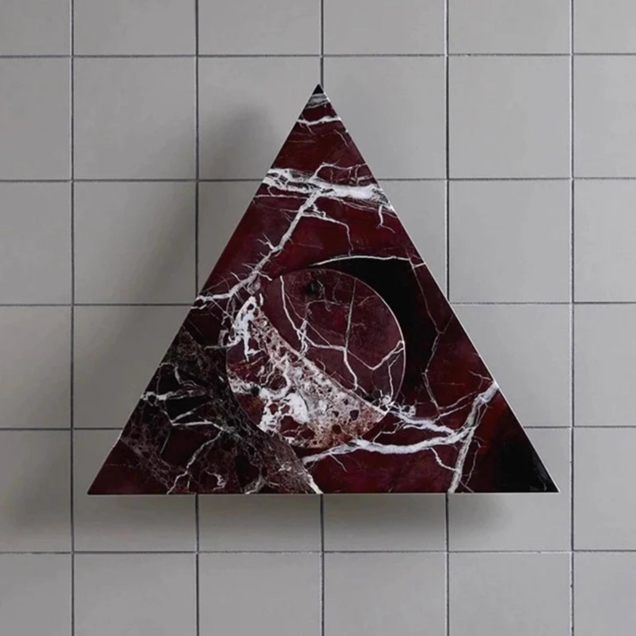 Pyramid Rustic Marble Wall Light - Letslighting