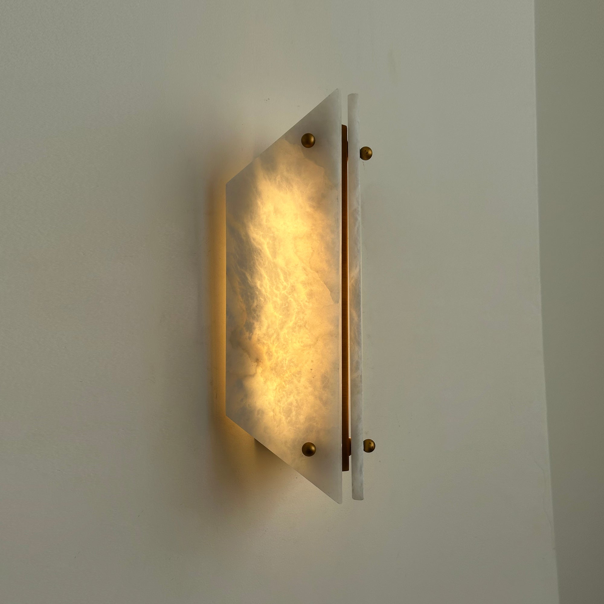 Elaeira Individual Creativity Stone Alabaster Wall Lamp - Lamp Copper
