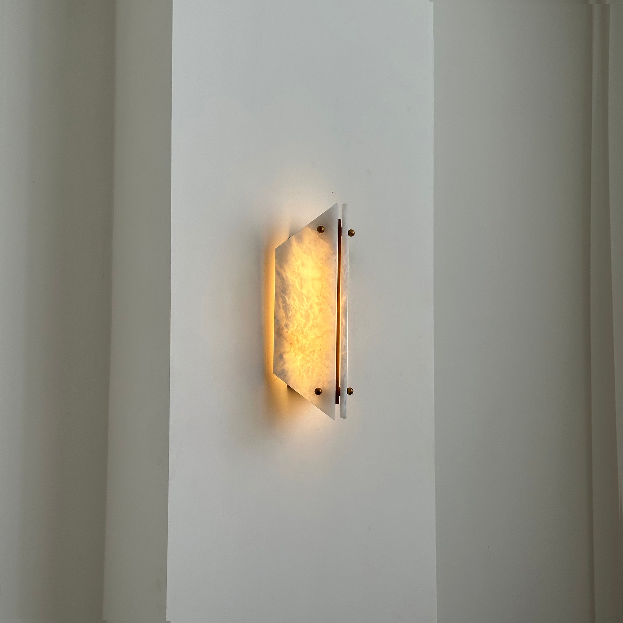 Elaeira Individual Creativity Stone Alabaster Wall Lamp - Lamp Copper
