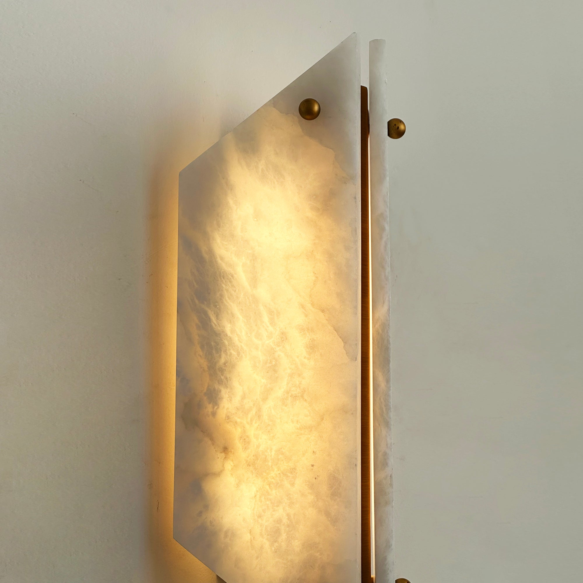 Elaeira Individual Creativity Stone Alabaster Wall Lamp - Lamp Copper