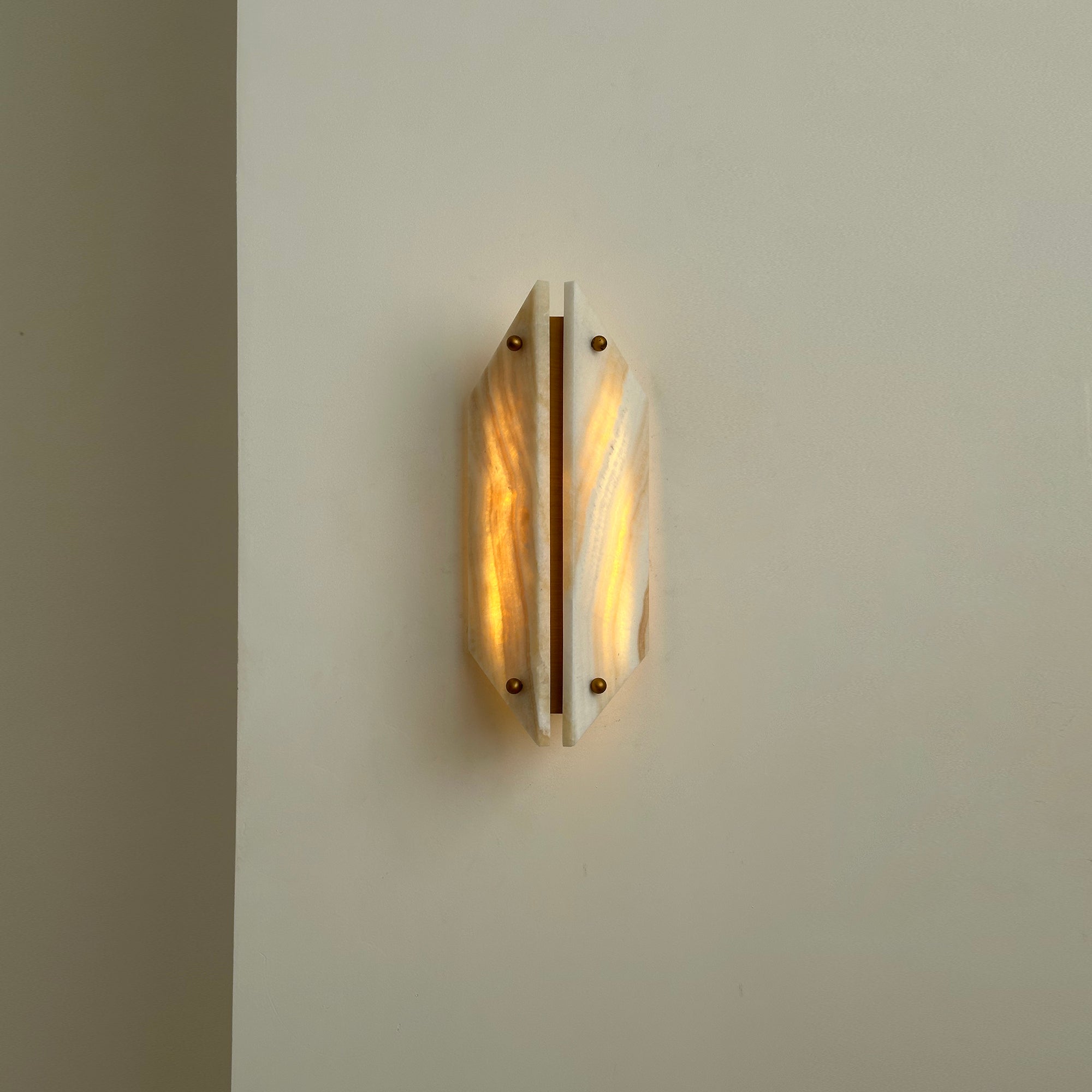 Elaeira Individual Creativity Stone Alabaster Wall Lamp - Lamp Copper