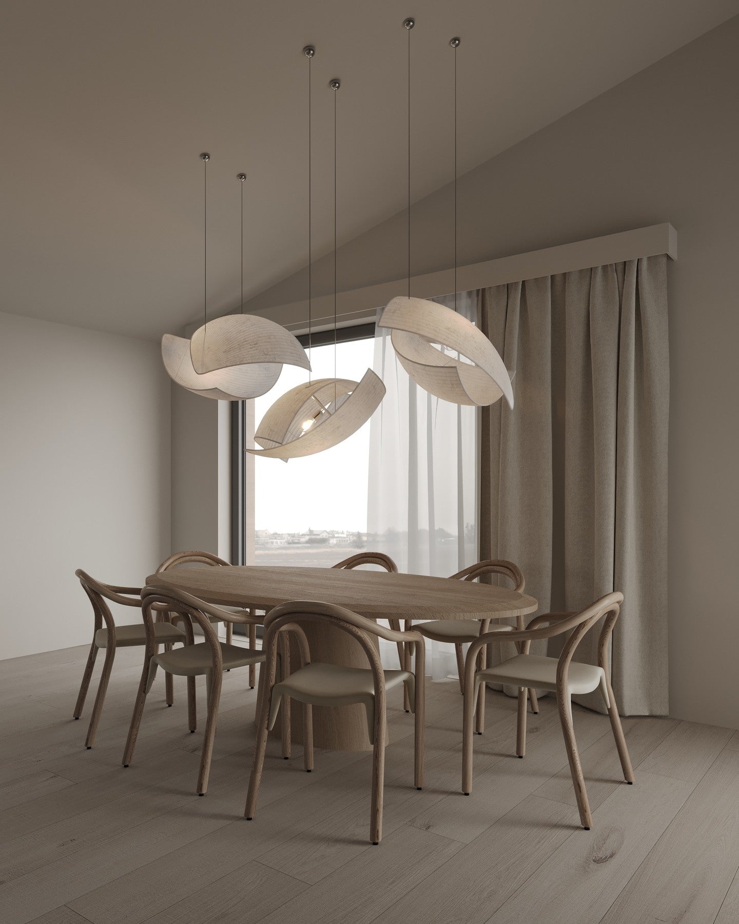 Osilora Premium Elegance Metal Fabric Pendant Lamp - Lamp Copper