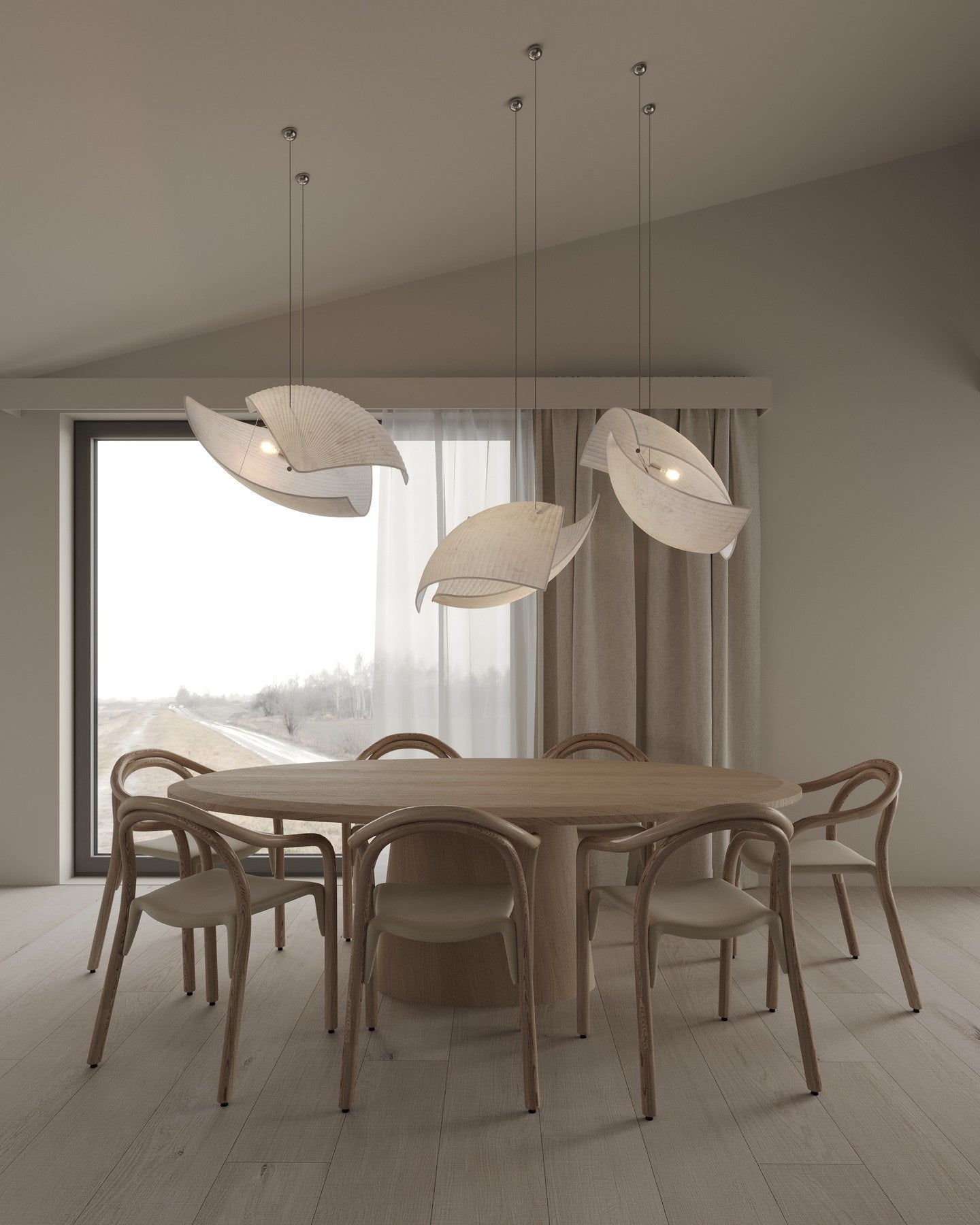 Osilora Premium Elegance Metal Fabric Pendant Lamp - Lamp Copper