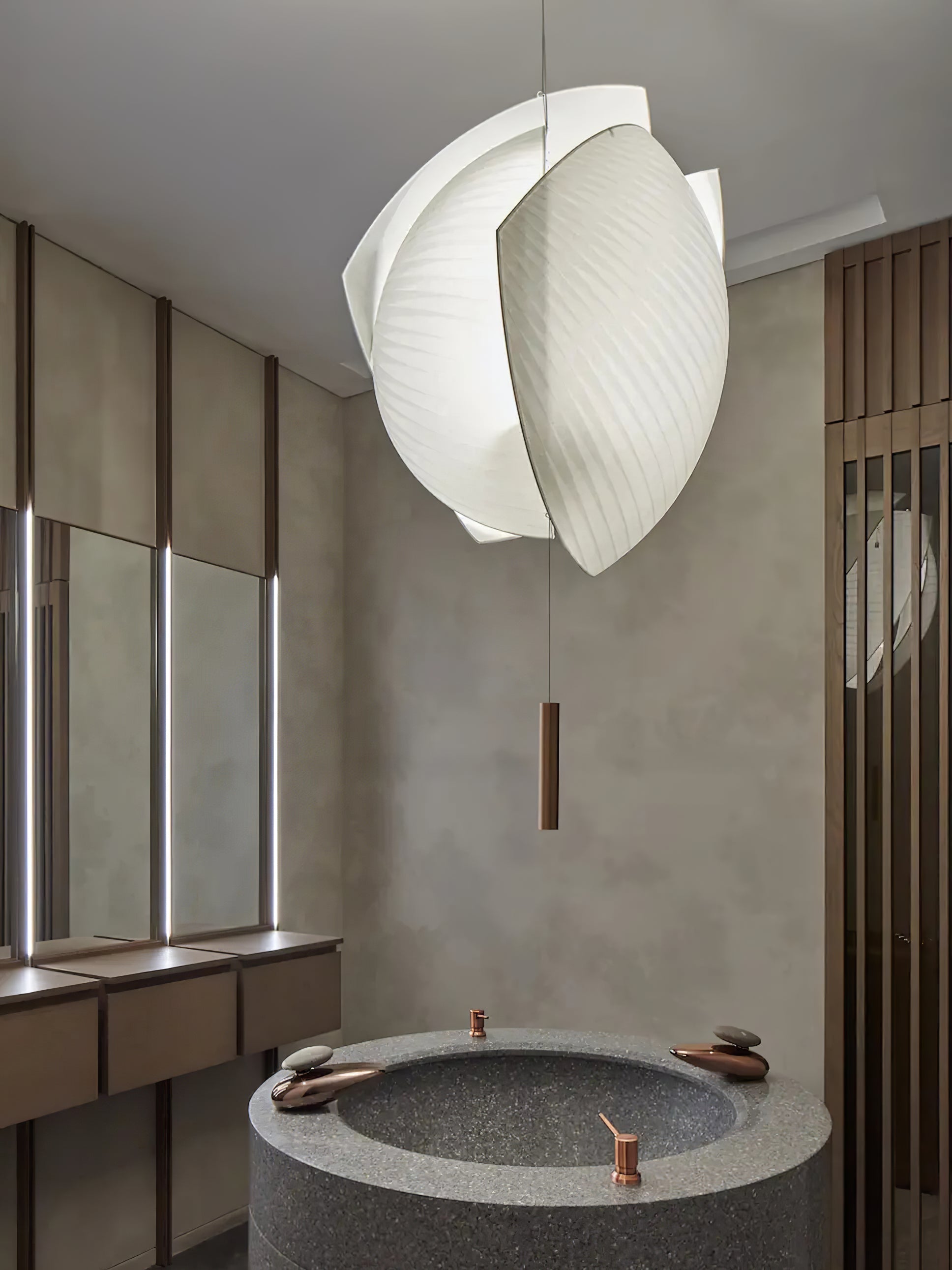 Osilora Premium Elegance Metal Fabric Pendant Lamp - Lamp Copper