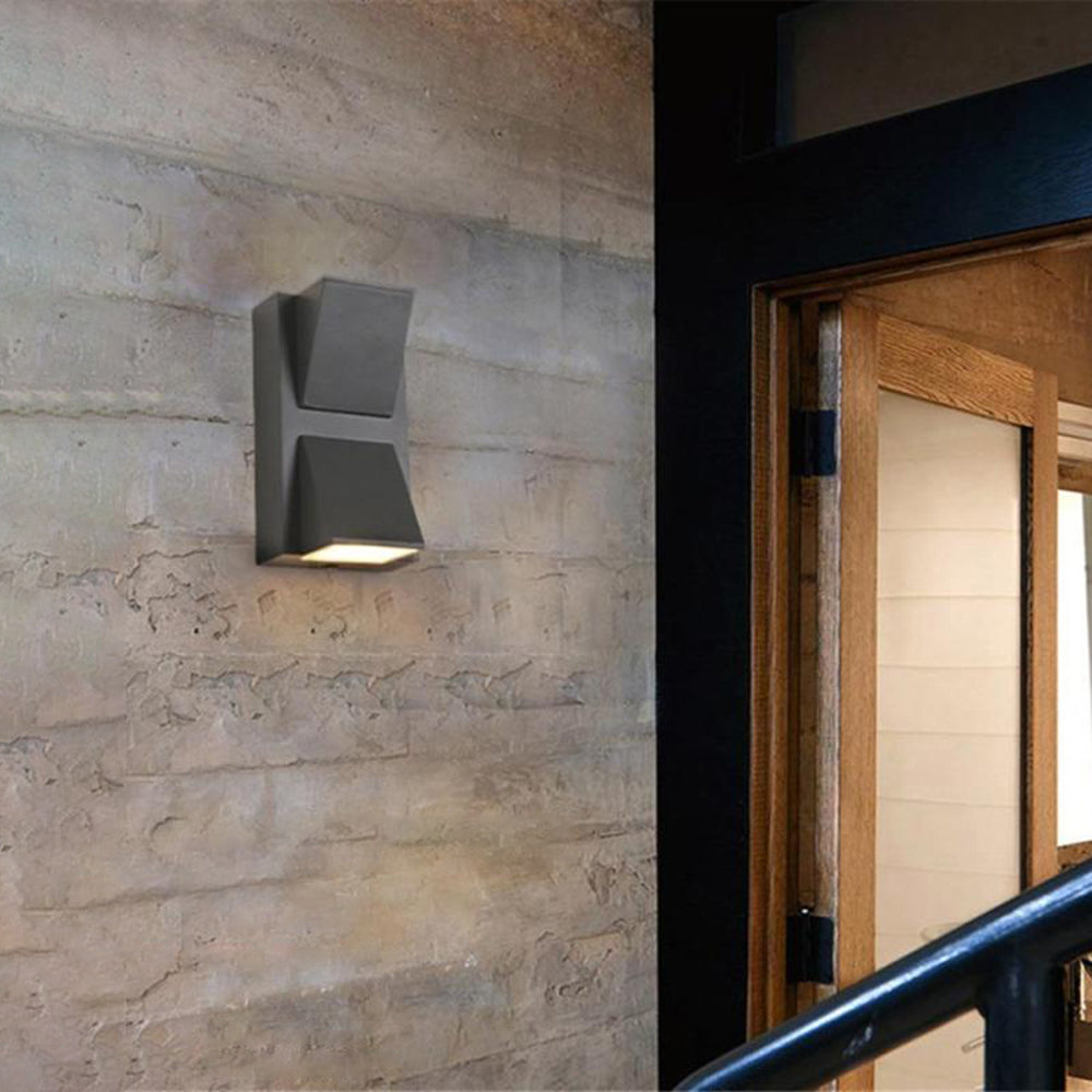 Orr Moderno Simple Aluminio Aplique de Pared LED Negro/Gris
