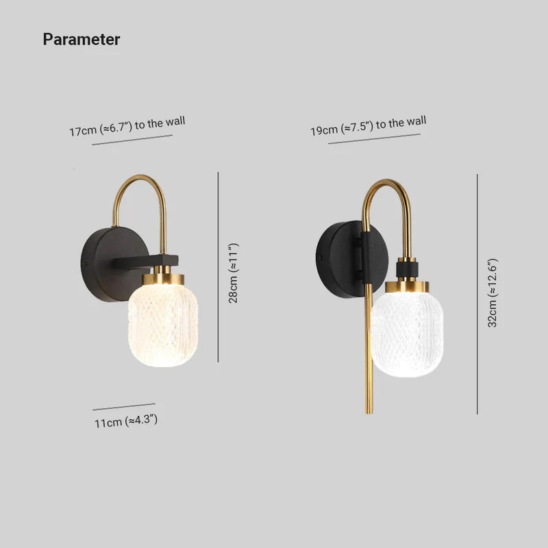 Arisha Vintage LED Aplique de Pared