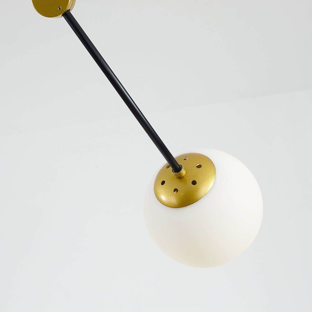 Valentina Minimalista Bolas LED Metal Lámpara Colgante Negra