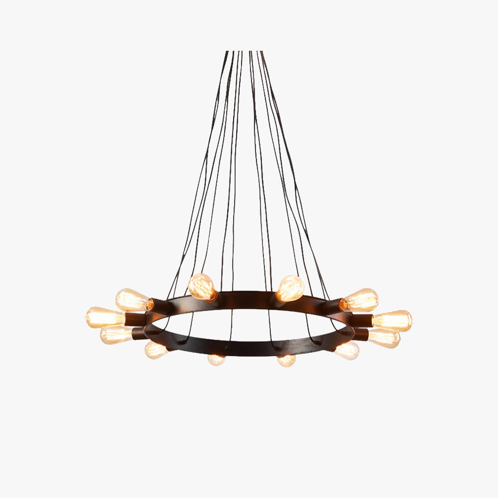 Silva Retro LED Lámparas de Araña Marrón Metal Salón/Bar/Comedor