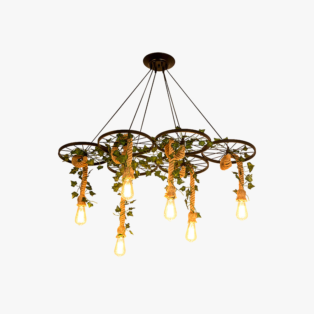 Arisha Industrial LED Lámparas de Araña Negro Arisha Bar/Salón