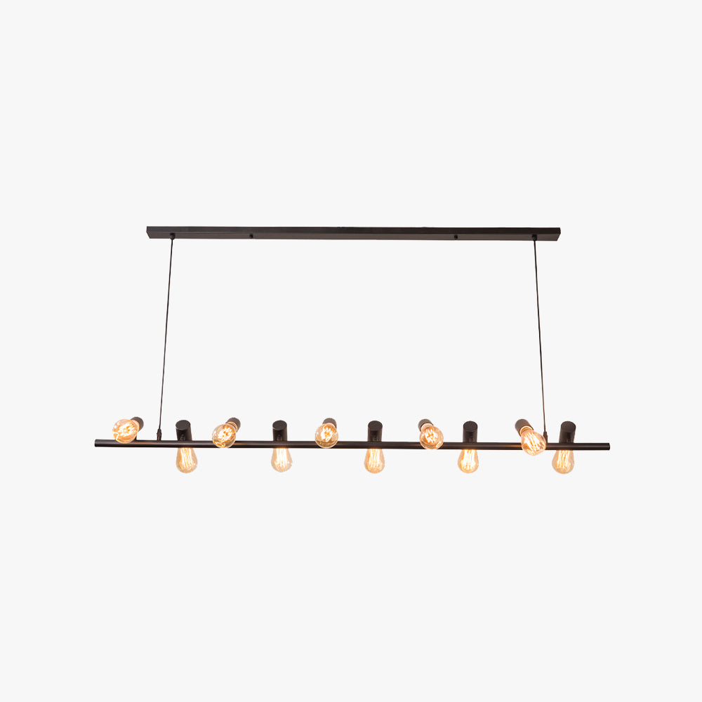 Silva Retro LED Lámparas de araña Negro Metal Comedor/Salón/Bar