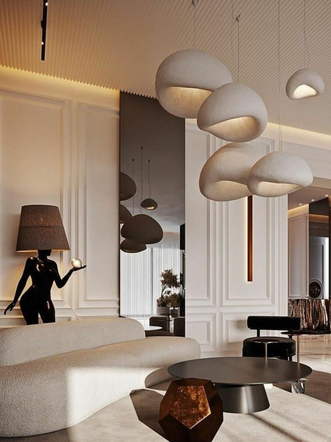 Khmara Rough Combination Chandelier B - Letslighting