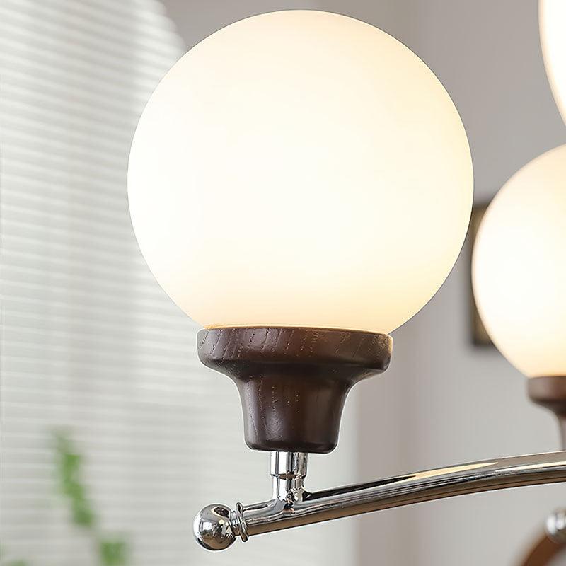 Walnut Glass Ball Chandelier - Letslighting
