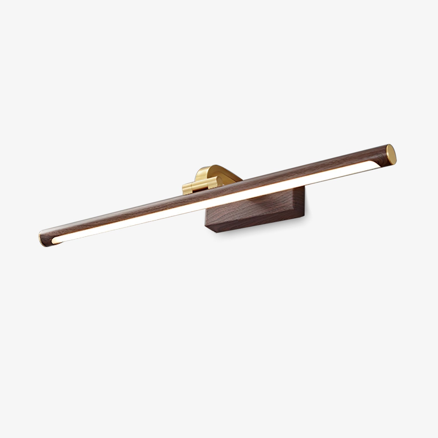 Walnut Color Linear LED Wall Light - Letslighting