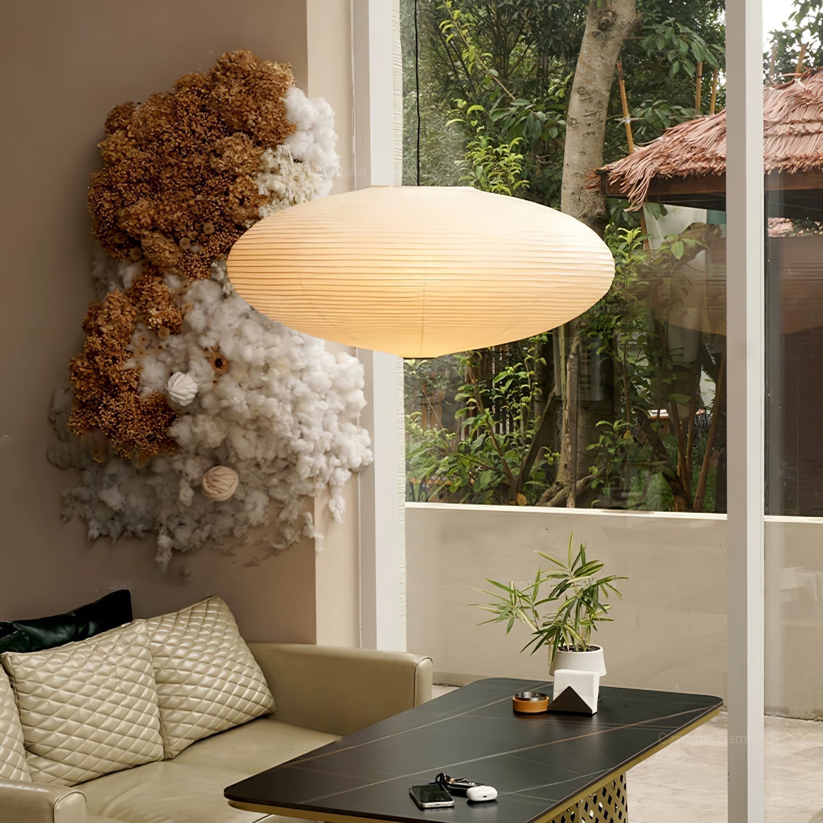 Washi Paper 15A Pendant Light - Letslighting