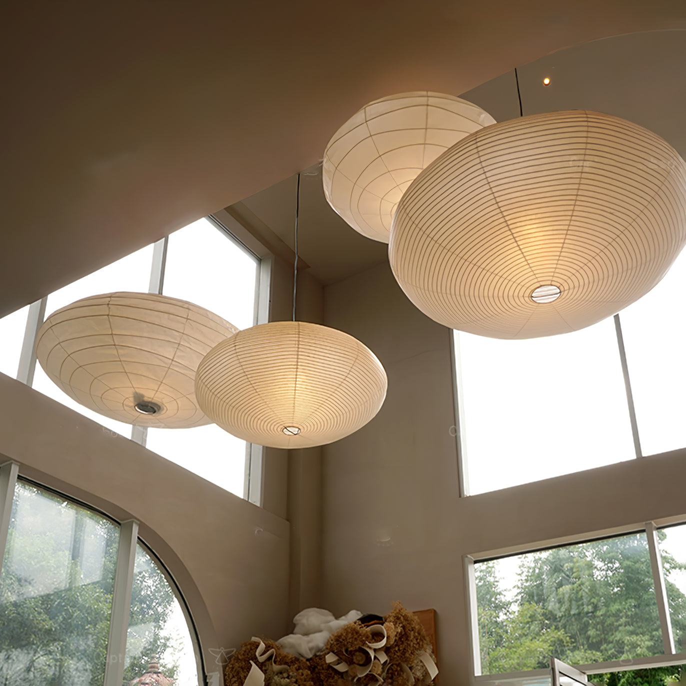 Washi Paper 15A Pendant Light - Letslighting