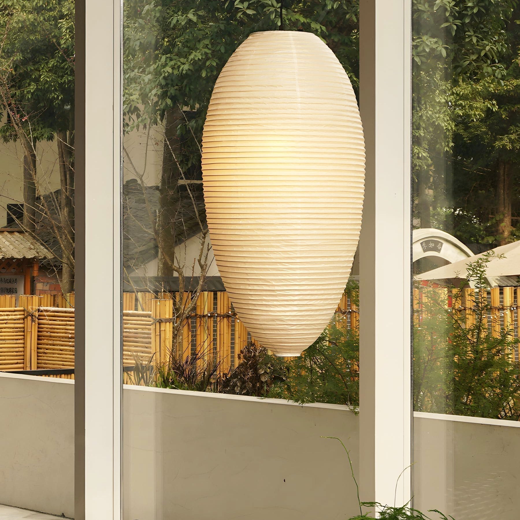 Washi Paper Chestnut Pendant Lamp - Letslighting