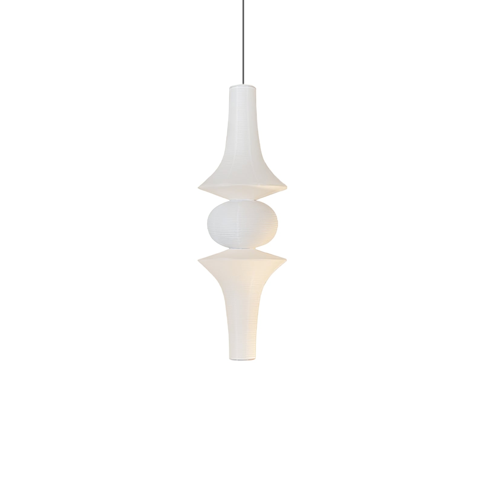 Ritta Lámpara Colgante Vertical Escultural de Papel