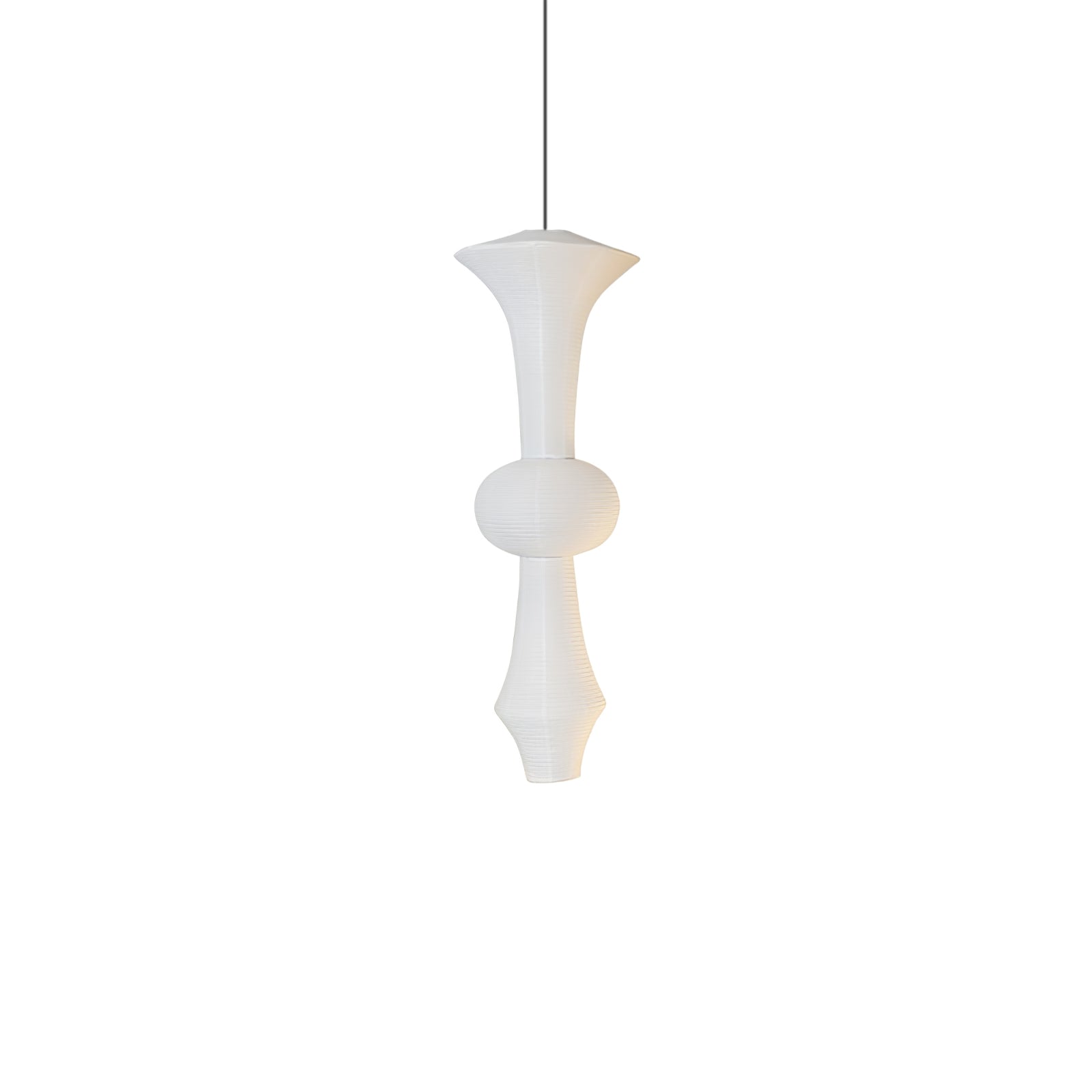 Ritta Lámpara Colgante Vertical Escultural de Papel