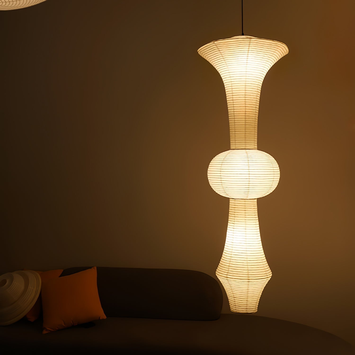 Washi Paper E Pendant Light - Letslighting