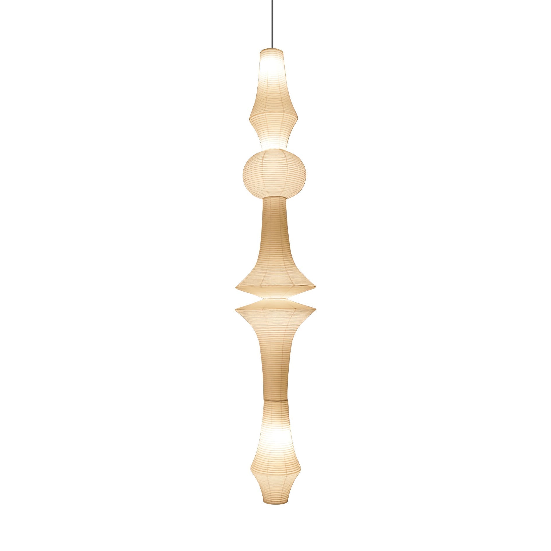 Washi Paper E Pendant Light - Letslighting