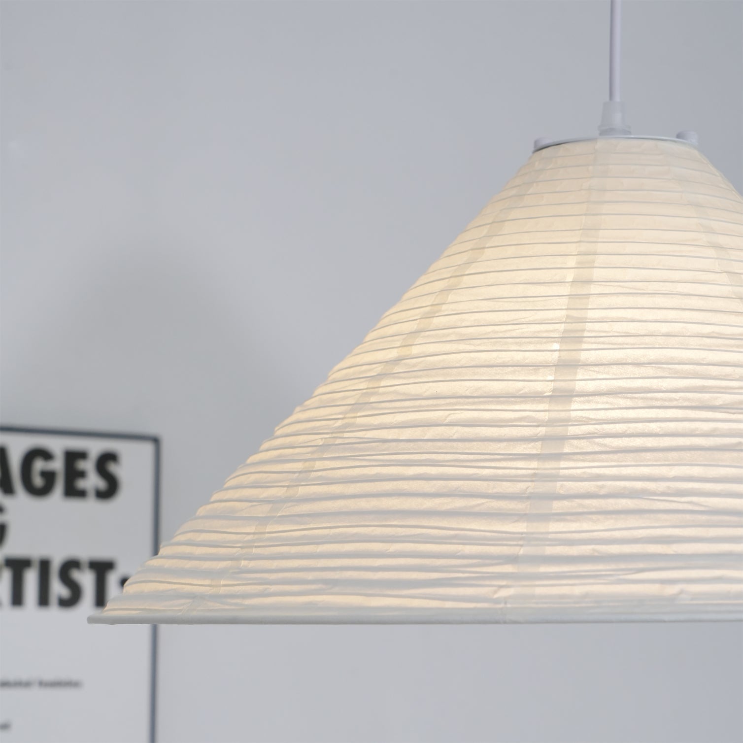 Washi Paper Pyramid Pendant Lamp - Letslighting