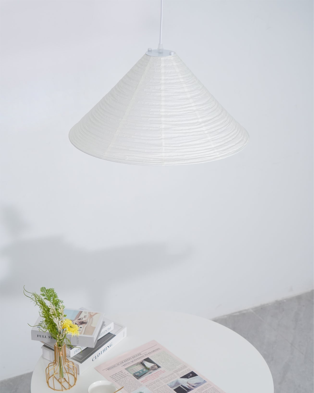 Washi Paper Pyramid Pendant Lamp - Letslighting